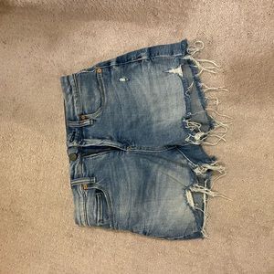 Denim cutoff shorts